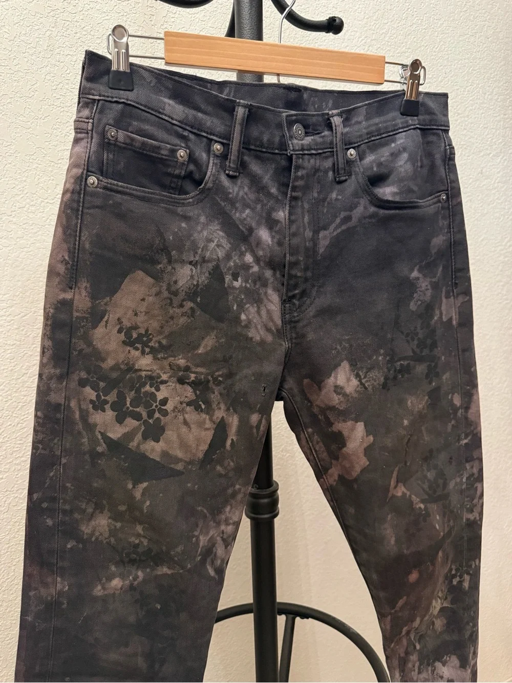 Custom Levi's 522 Slim Tapered Ice-Dyed Jeans [30x30]